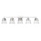 Z-Lite Analia Vanity, 5-Light, 45.75 In.W x 7.5 In.L x 9.25 In.H, Chrome/Clear Ribbed 1101-5V-CH - alternate 1